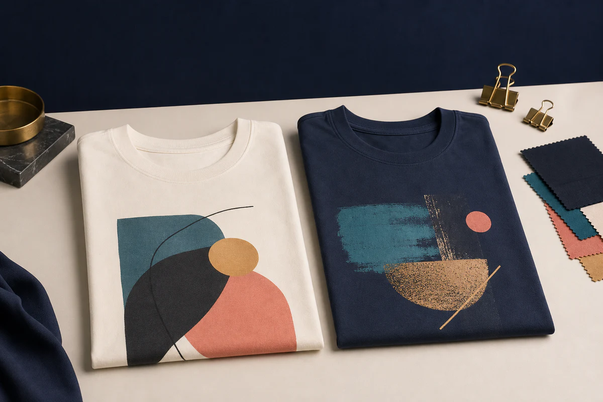 Custom printed t-shirt designed in the Inkloom studio